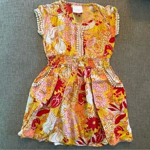 Masala Kids Pom Detail Dress